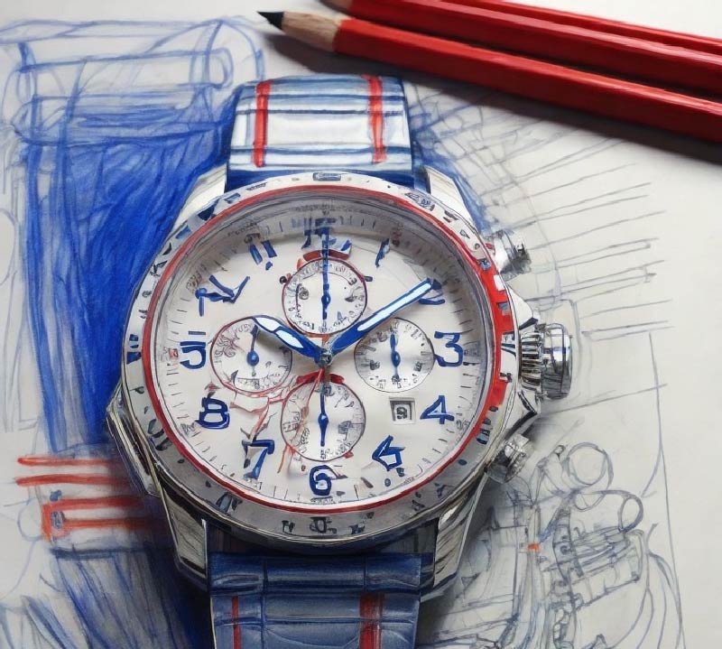nouvelle collection bleu blanc montres